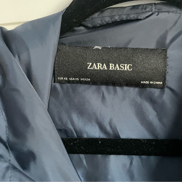 Zara navy blue cropped windbreaker jacket - Picture 7 of 7